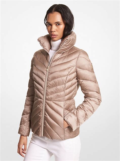 michael michael kors quilt packable down jacket reviews|Michael Kors reversible puffer jacket.